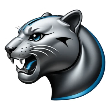 Panthers nfl team logo turned to the right sticker