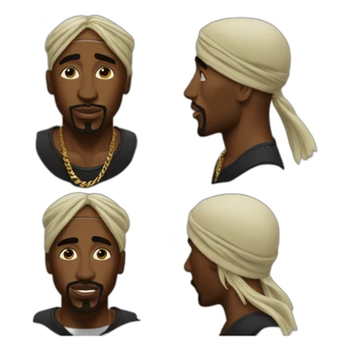 Tupac Shakur sticker
