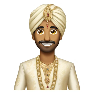 indian groom sticker