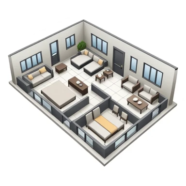 hand draw house plan on paper sticker