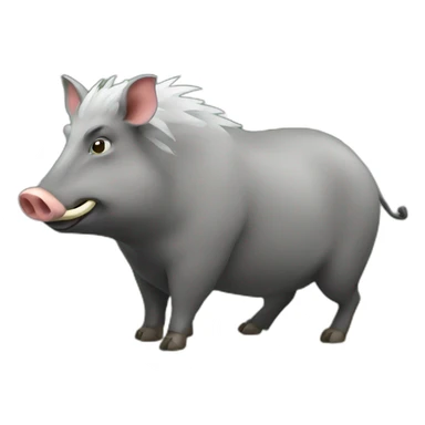 Giant Forest Hog With Tusks sticker
