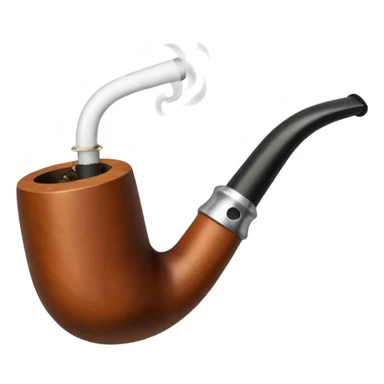 smoking pipe black sticker