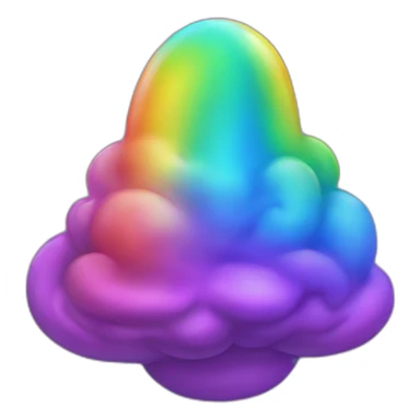 rainbow space poop sticker