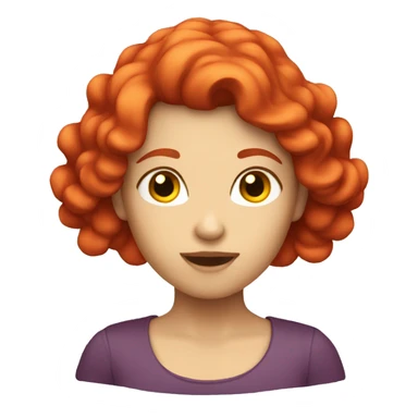 Red haired siren sticker