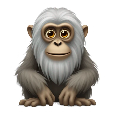 demiguise: Peaceful, ape-like creatures with the ability to turn invisible, sought after for their fur's ability to make invisibility cloaks. sticker