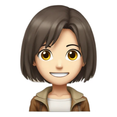 annie from attack on titan sticker