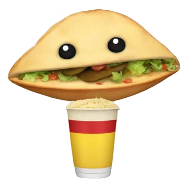 rana con una tostada sticker