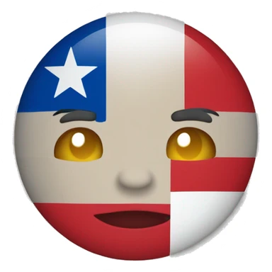 half puerto rican half dominican flag sticker