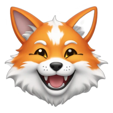 happy Kitsune  sticker