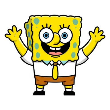 iconic SpongeBob SquarePants sticker