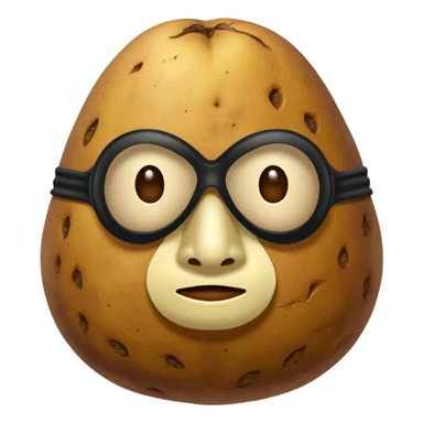 Masked potato sticker