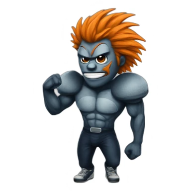 Gritty mascot sticker