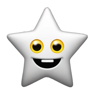 Smiley face with star eyes sticker