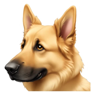 Golden Shepherd  floppy ears sticker