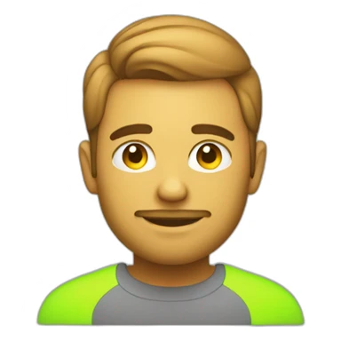 the web developer in neon style without a beard sticker