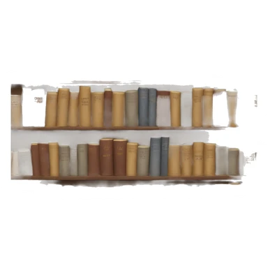 neutral stack of books sticker