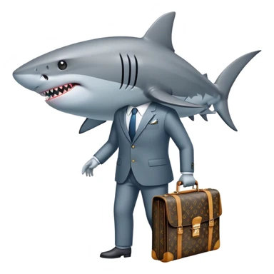 Seize the moment like a shark in Louis Vuitton! 🦈💼 #TwitterAds is your power! sticker