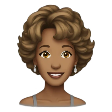 whitney houston sticker