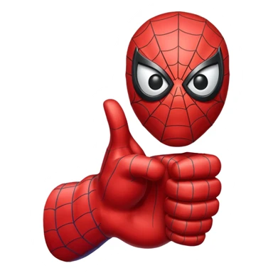 Spiderman hand thumb up sticker