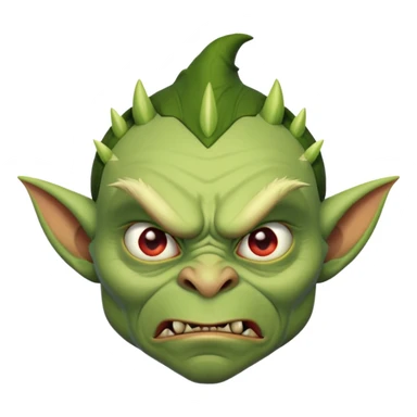 Steven Miller as a goblin, angry expression sticker