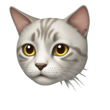 Cat with tears sticker