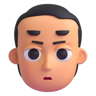 face with shifty eyes, looking suspicious sticker