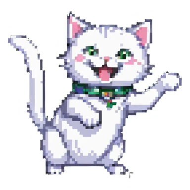 cat pointing and laughing sticker