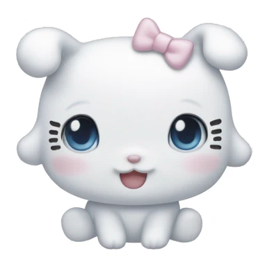 cinnamoroll hello kitty emoji sticker