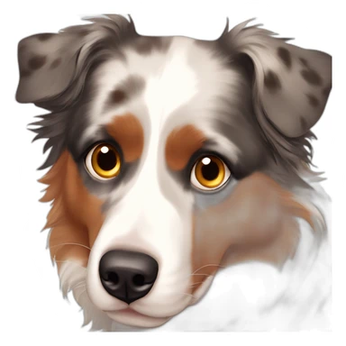 Red merle Australian shepherd heterochromia sticker
