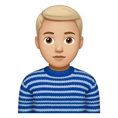 Man in Knitten wear sticker