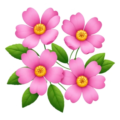 Pink flowers sticker