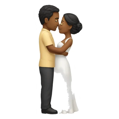 kissing wife  sticker