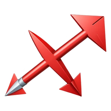 red arrow sticker