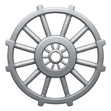 central hub with several lines radiating out to smaller circles, representing the Hub & Spoke model in logistics sticker