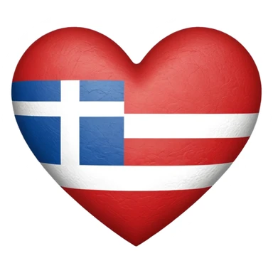 Greek flag heart sticker
