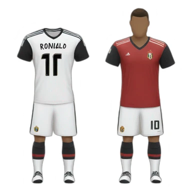 Ronaldo with real m1drid jersey sticker