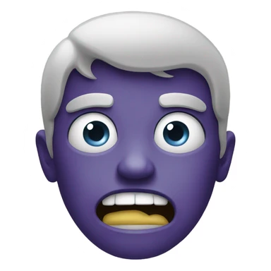 horrified emoji sticker