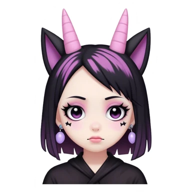  pastel goth  kuromi sticker