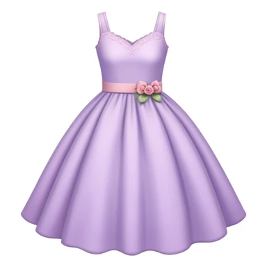 very light lavender rosy dress sticker