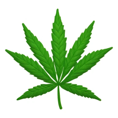 a hemp leaf  sticker
