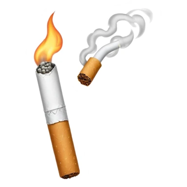 Minimalistic cigarette emoji sticker