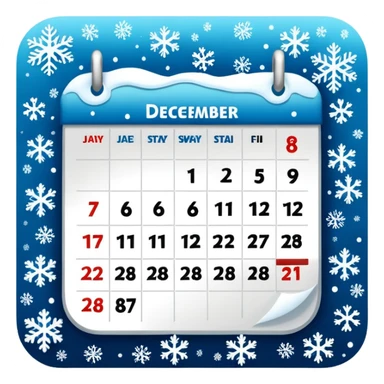 CALENDARIO DE DICIEMBRE sticker