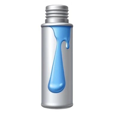 a white color oil paint tube sticker