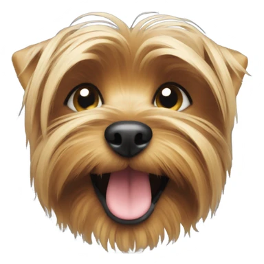 Yorkshire terrier smiling sticker