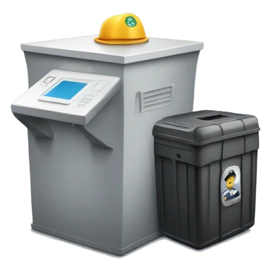 airport security bin with phone and laptop inside sticker