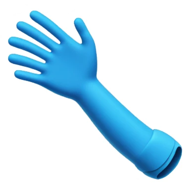 Blue prosthetic arm sticker