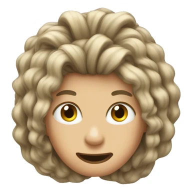Hair pulling emoji sticker