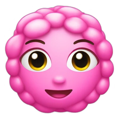 Pink cute bead sticker