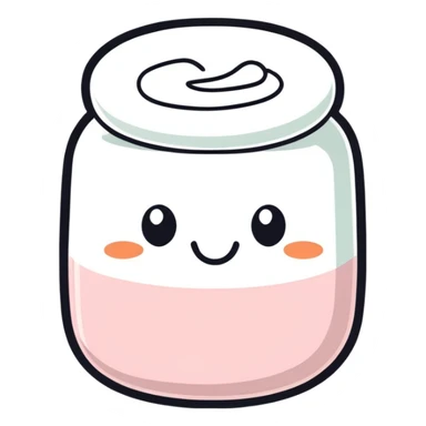 Marshmallow happy sticker