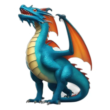 Un DRAGON-poisson braisé sticker